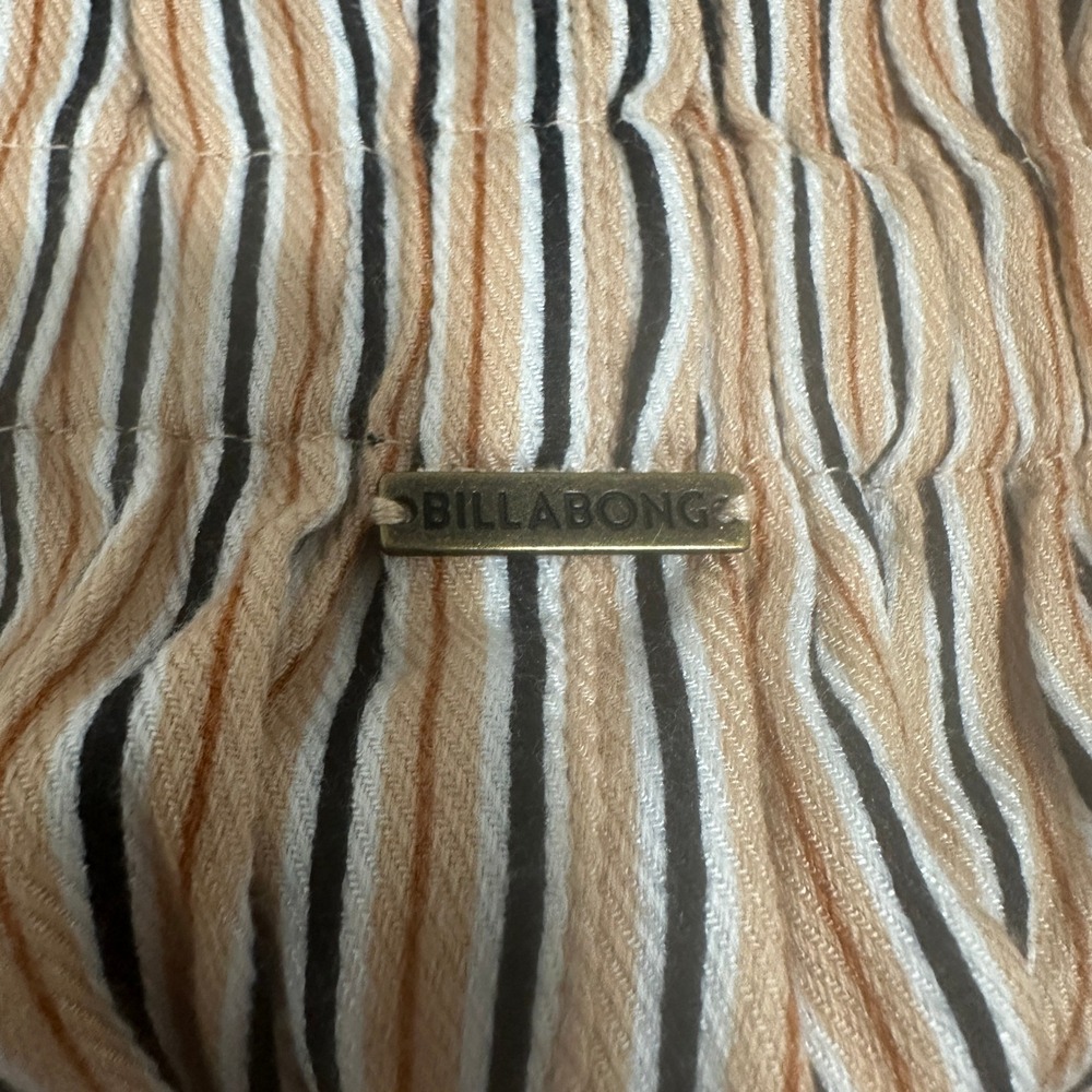 BILLABONG Desert Adventure Striped Pants Size Small Brown Waist Stripped Preppy - Picture 11 of 14